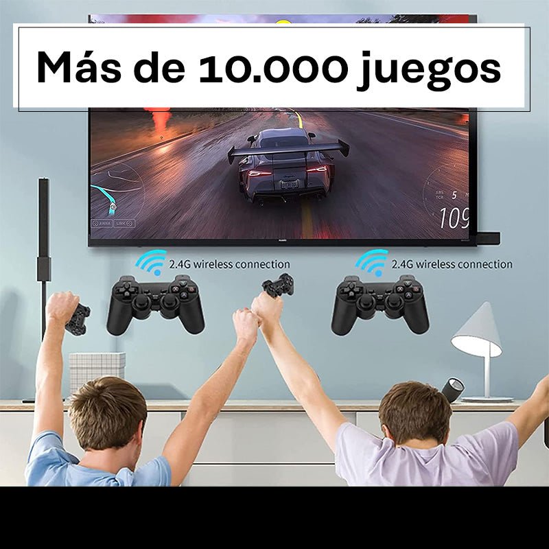 Retro GameStick 4K + 10.000 Juegos de 9 Consolas + 2 Mandos de Regalo 🎮